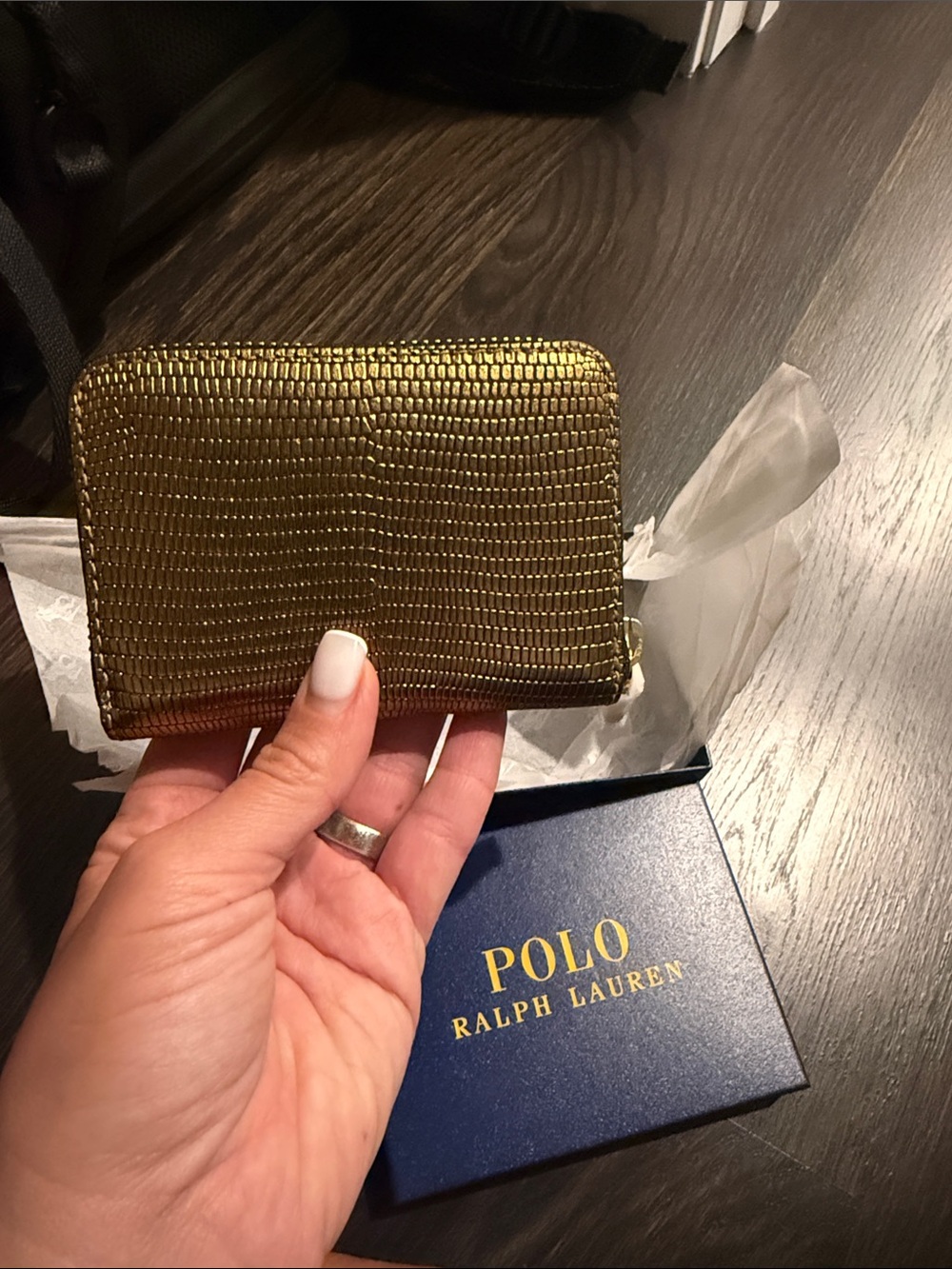 Polo by Ralph Lauren Gold Mesh Money Clip